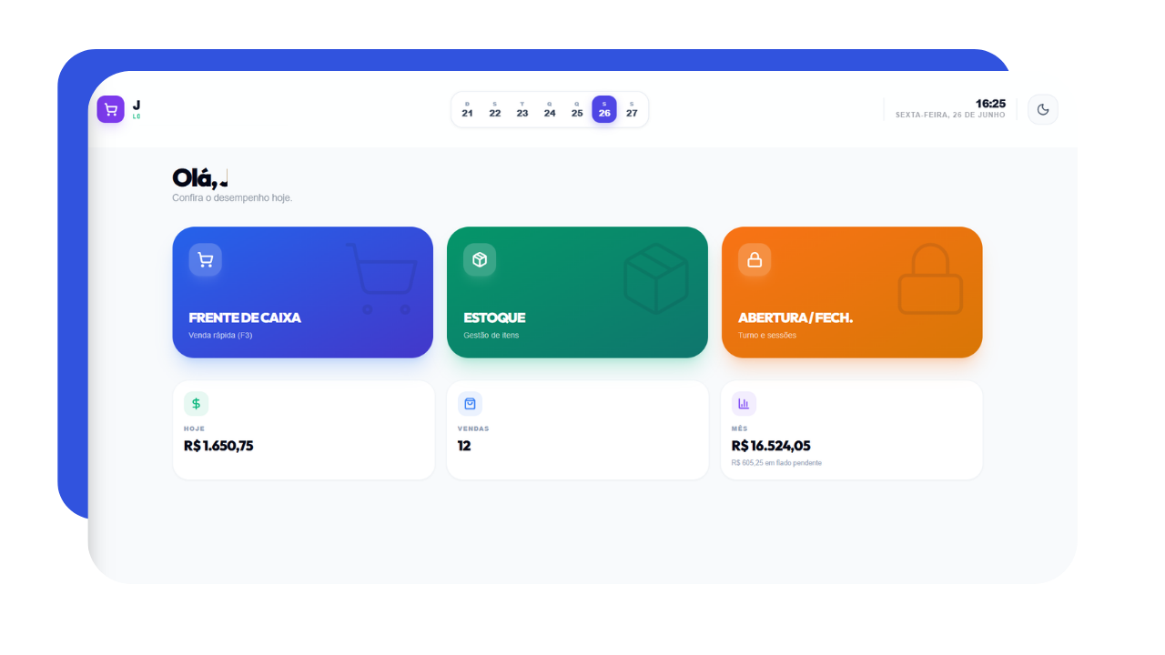 Dashboard PDV Fluxo